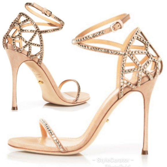 🆕️ Sergio Rossi Puzzle Crisscross-strap heels - Picture 3 of 7